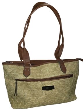 Rosetti Woven Straw Shoulder Bag